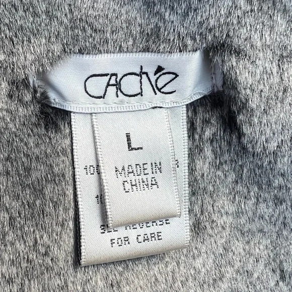 Cache Moto Dressy Faux Jacket size Large - Picture 6 of 13